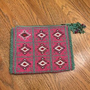 Jasper & Jeera beaded clutch